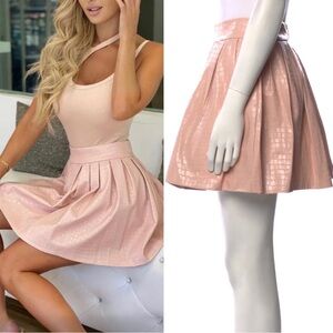 Alice + Olivia Pink Skater Skirt